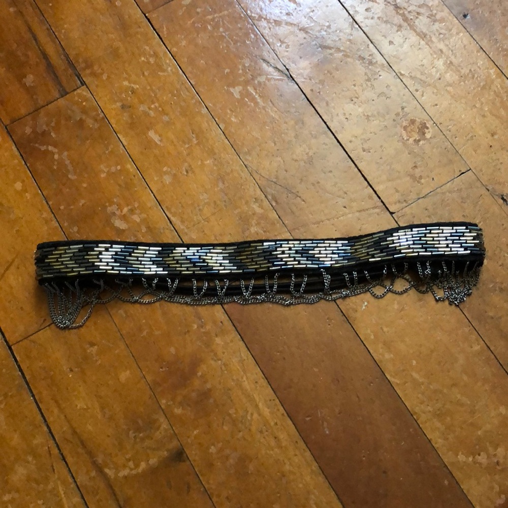 Chevron Beaded Head Piece/Band